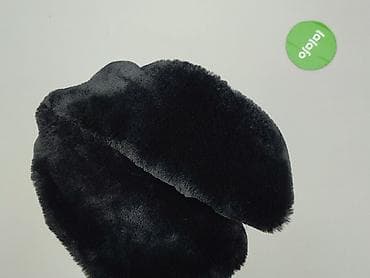 materiał akryl: Czarny futerkowy komin/snood unisex - Miękki, puszysty materiał — 4