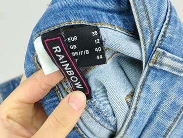 krótkie spodenki z szelkami 80: RAINBOW, Ogrodniczki damskie, rozmiar M — 4