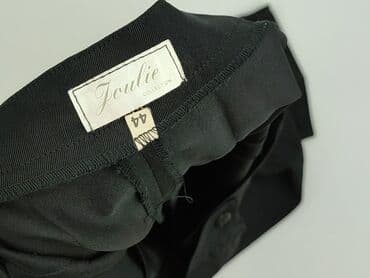 spodnie serduszka by o la la czarne: Joulie, Spodnie materiałowe damskie, rozmiar 2XL — 4