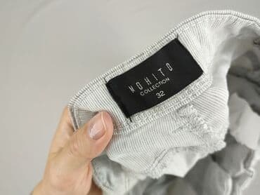 srebrne spodnie mohito: Mohito, Material trousers for women, size 2XS — 5