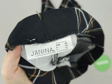 długie spodnie damskie dla wysokich: Janina, Spodnie materiałowe damskie, rozmiar 3XL — 4