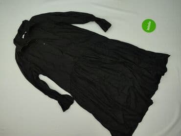 reserved czarna sukienka z bufiastymi rękawami: Reserved, Sukienka damska, rozmiar S — 2