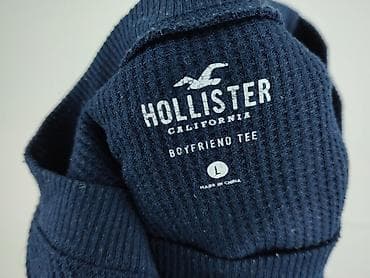 bluza niebieska h: Hollister, T-shirt damski, rozmiar L — 4