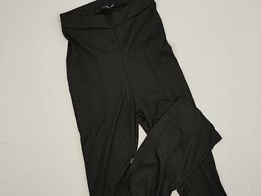 czarne cargo pull and bear: PrettyLittleThing, Spodnie materiałowe damskie, rozmiar L — 1