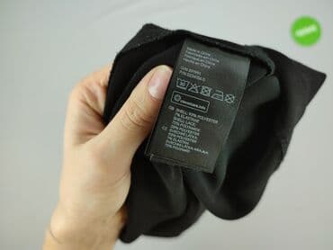 czarna sukienka ze srebrnymi wstawkami: H&M, Sukienka damska, M — 5