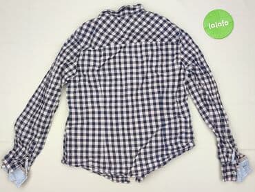 koszula w bialo niebieska krate damska: Gina Tricot, Women`s shirt, size M — 4