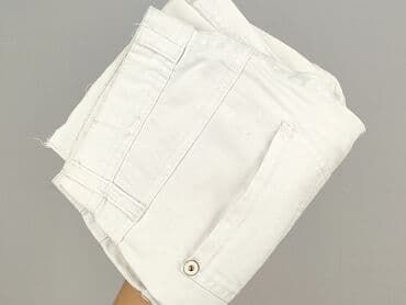 biale szerokie jeansy: Garcia, Spodnie materiałowe damskie, rozmiar S — 5