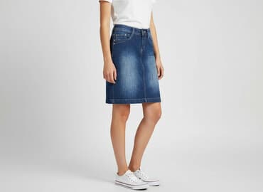 goodies jeans woskowane: Goodies, Spódnica damska, rozmiar S — 7