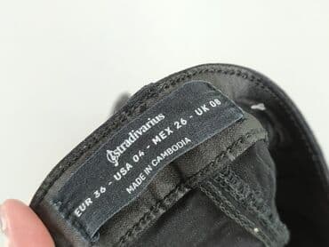 brązowe spodnie woskowane stradivarius: Stradivarius, Jeansy damskie, rozmiar S — 4