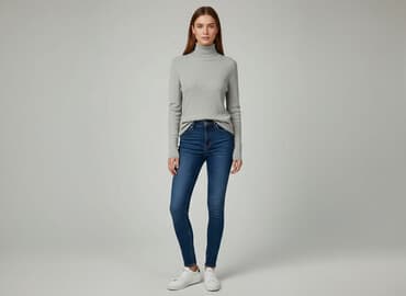 skarpeta świąteczna szara: Sinsay, Sweter damski, rozmiar M — 6