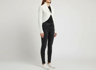 długie skarpetki do krótkich spodenek: Y, Kardigan damski, rozmiar S — 6