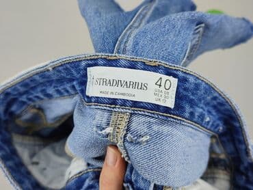 krótkie spodenki jeansowe damskie stradivarius: Stradivarius, Szorty damskie, rozmiar L — 4