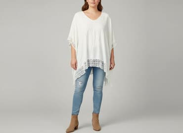 kurtki puchowe hm: H&M, Ponczo damskie, rozmiar One size — 7