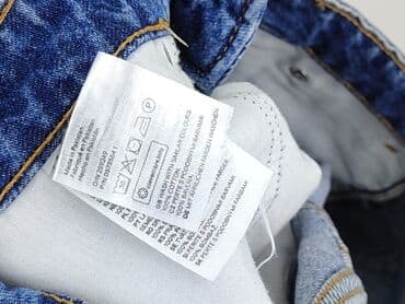 krótkie spodenki z wysokim stanem sklep: Denim, Szorty damskie, rozmiar S — 5