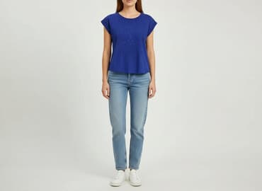 t shirt damski z haftem: Gina Tricot, T-shirt damski, rozmiar XS — 6