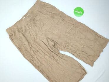 jeansy damskie podarte: H&M, Material trousers for women, size XL (EU 42) — 2