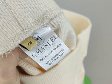 legginsy beżowe prążkowane: Leggings, Legginsy rozmiar XS — 5