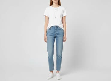 biały t shirt zara: Zara, T-shirt damski, rozmiar S — 6