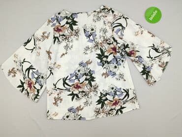 eleganckie bluzki w kwiaty: Bluzka damska, rozmiar L — 3