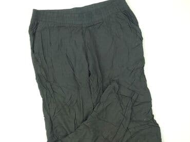 hm joggery damskie: H&M, Material trousers for women, size L (EU 40) — 1