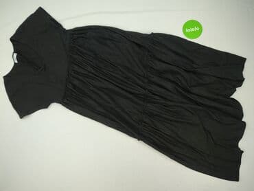 reserved czarna sukienka z bufiastymi rękawami: Sukienka damska, rozmiar M — 3