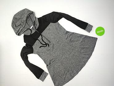 crop sweter: Bluza z kapturem damska, rozmiar M — 2