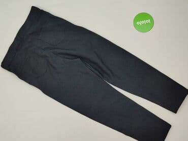 spodnie czarne damskie z niskim stanem: Spodnie materiałowe damskie, rozmiar S — 4