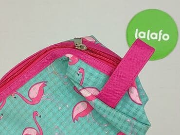 portfel monnari: Kosmetyczka/etui z motywem flamingów - Kolor: miętowy w drobną kratkę — 5