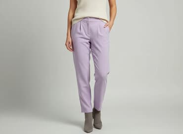 liliowy garnitur damski: House, Spodnie materiałowe damskie, rozmiar M — 7