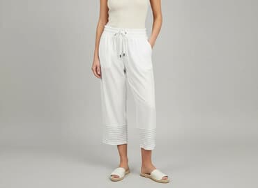 kuloty damskie jeansy: Reserved, Spodnie materiałowe damskie, rozmiar S — 7