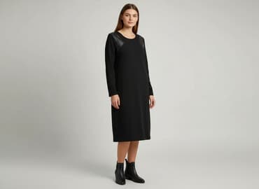 klapki louis vuitton czarne: Sukienka damska, rozmiar M — 7