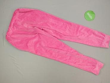 kremowe dresy: Velour, Spodnie dresowe damskie, rozmiar S — 3