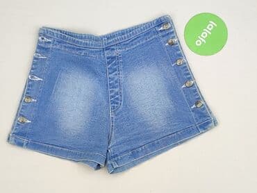 krótkie spodenki z wysokim stanem jeansowe: Szorty damskie, rozmiar L — 3