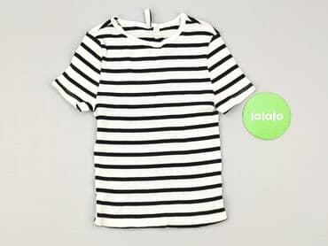 koszulki w paski damskie: H&M Basic, T-shirt damski, S — 2