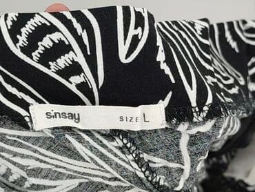 czarne krótkie spodenki sinsay: Sinsay, Szorty damskie, rozmiar L — 4