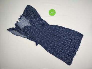 niebieska sukienka w kwiaty h m: H&M, Sukienka damska, rozmiar S — 2