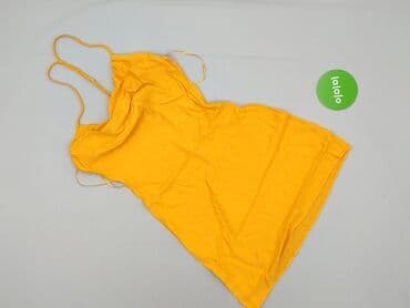 jaki kolor rajstop do złotej sukienki: Bershka, Sukienka damska, M — 2