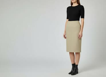 spódnice długie beżowa: Spódnica damska, rozmiar L — 7