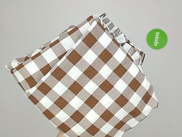 szycie: Brązowo-biała kratka gingham – zasłony/panel materiałowy - Wzór — 4