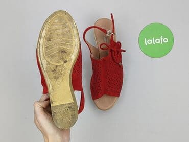 lasocki kozaki na koturnie: Sandały damskie, 39 — 4