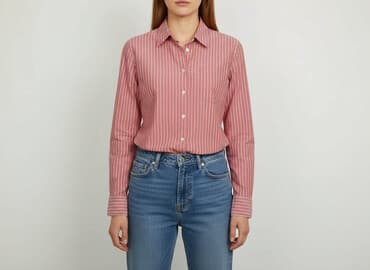bluzki w czerwono białe paski: H&M, Women's blouse, size M — 1
