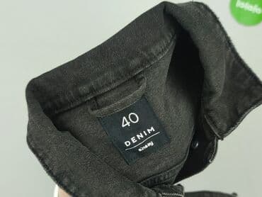 damskie marynarki duże rozmiary: Denim, Kurtka jeansowa damska, L — 4