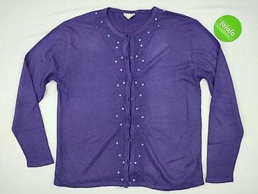 bluza z futrem: Kardigan damski, rozmiar 4XL — 2
