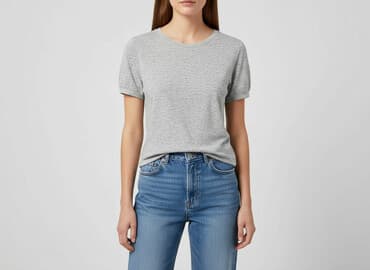 h m t shirt women: H&M, T-shirt damski, rozmiar XS — 6