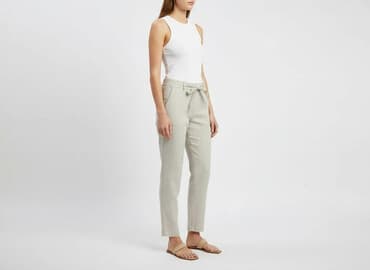 zara spodnie damskie len: Zara, Women`s trousers, size S — 1