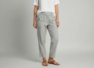 lniana koszula stradivarius: Spodnie damskie, rozmiar S — 6