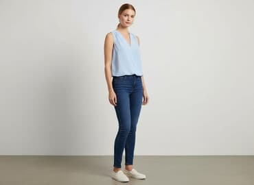 terranova spodnie z wysokim stanem: Terranova, Bluzka damska, rozmiar S — 9