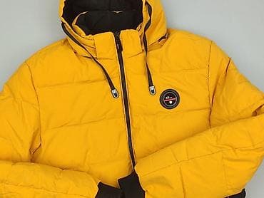 version jeans: Męska kurtka puchowa JINGPAI 2XL - Kolor: żółty z czarnymi wstawkami — 1