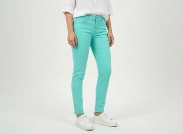 jeansy plus size wysoki stan: Jeansy damskie, rozmiar L — 7