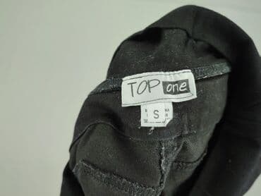 spodnie woskowane na gumce: Spodnie materiałowe damskie, S — 4